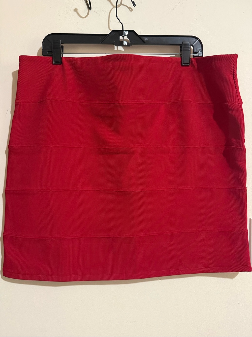 Ambiance Bold Red Mini Skirt